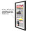 Cadre flottant pour journal Olley - bois composite et plexiglas - 15 x 26 - noir