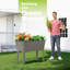 Lit de jardin surélevé en résine H 19,69 po x l 44,33 po x P 29,92 po (ensemble de 2)-1467947261