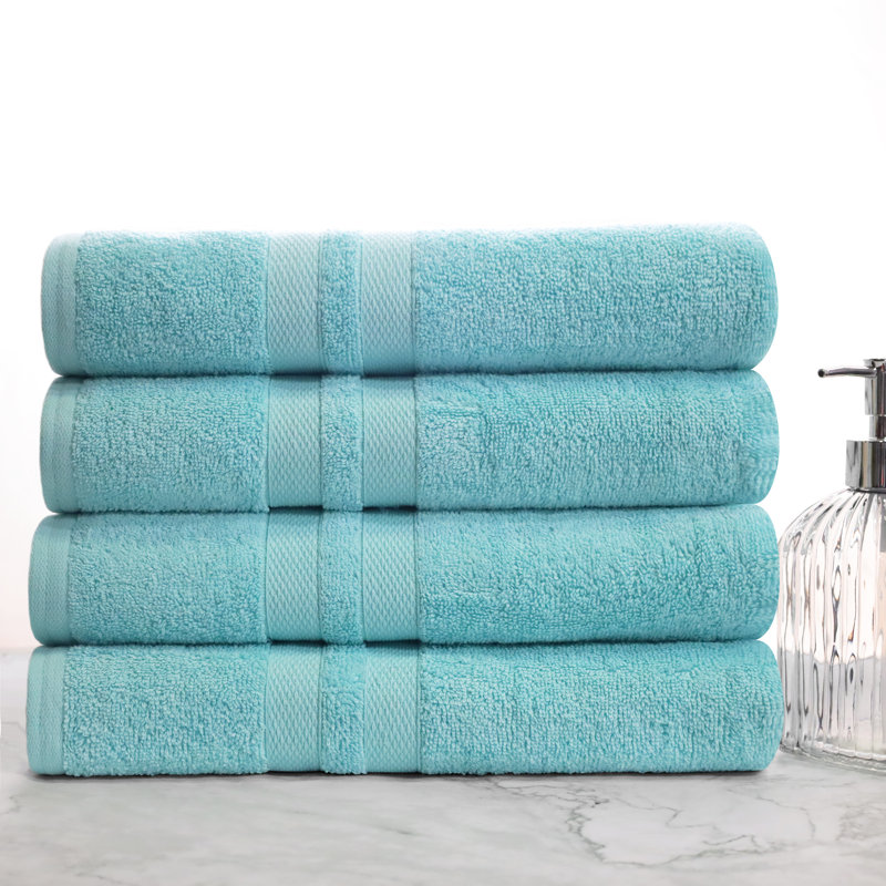 Blue Nile Mills Midweight Bath Towel, Cyan