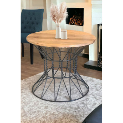 Haouz Round Solid Wood Dining Table
