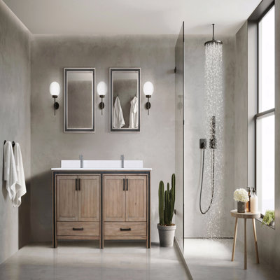 Meuble-lavabo double 60 po x 22 po