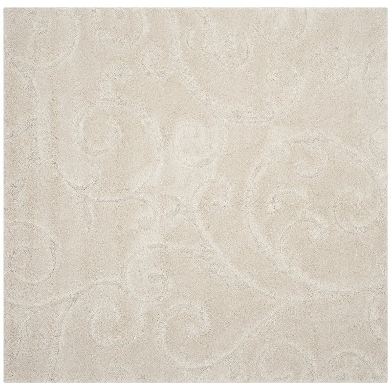 Amza Area Rug, Square 11', Gray/Light Blue