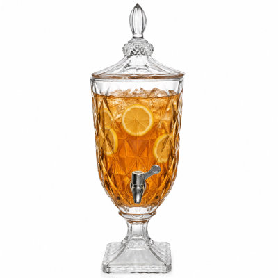 Distributeur de boissons en verre cristal