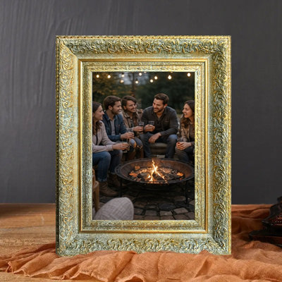 11" x 14" Antique Gold 1PC Wall Picture Frame for Portrait Display