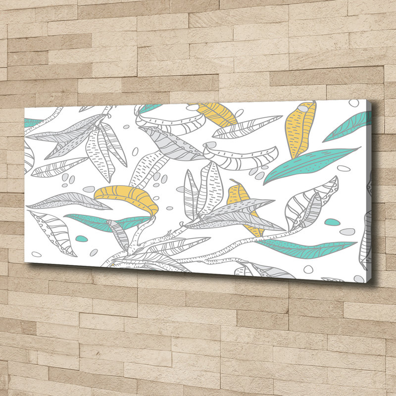 Colourful Leaves 1 Piece Painting on Canvas