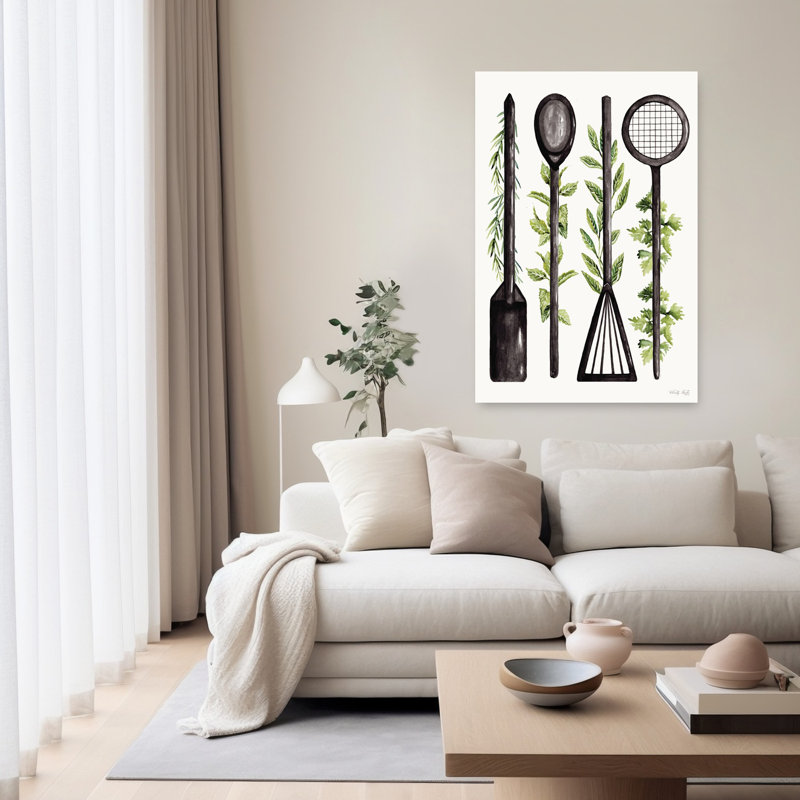 Art mural moderne abstrait rustique Cooks Essentials, 60" H x 40" W