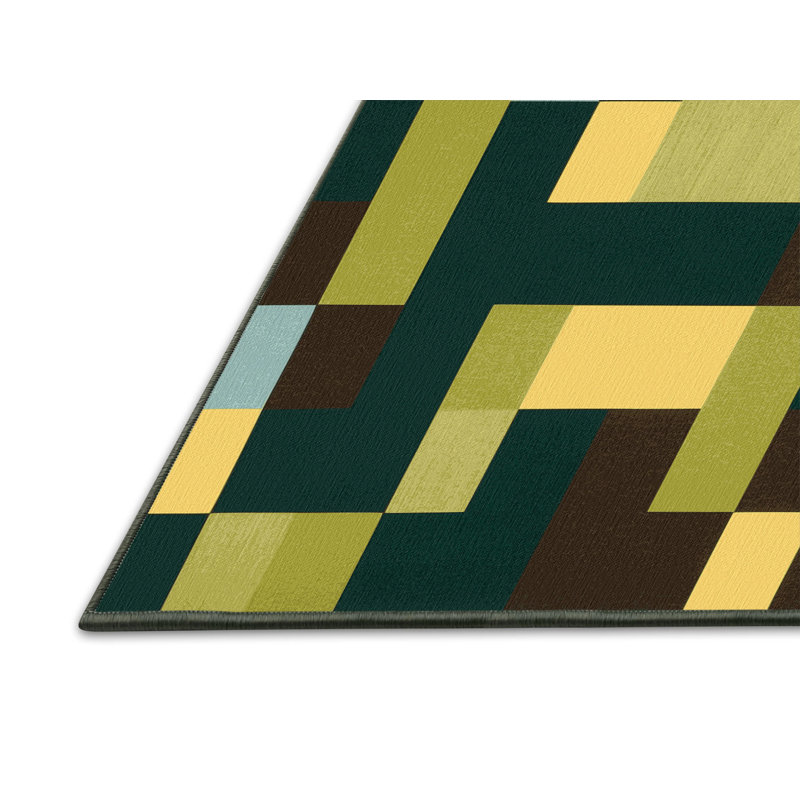 Square Sediments Rug, Rectangle 2' x 3'
