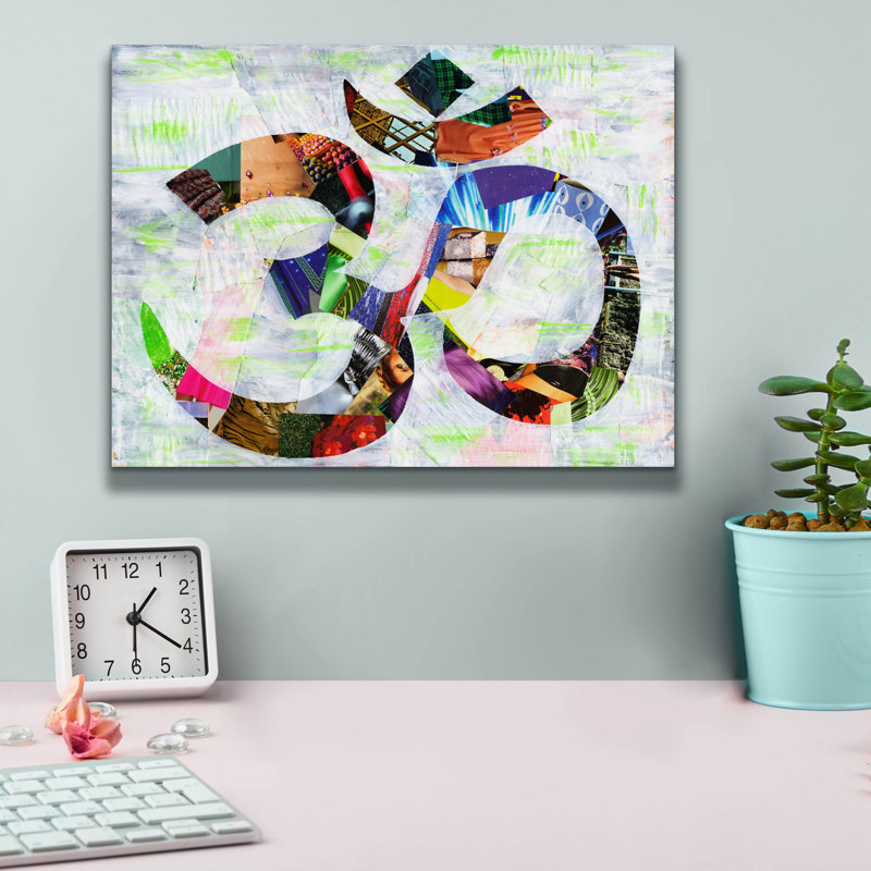 «Namaste» par Artpoptart, art mural sur toile, H 12 po x l 16 po x P 0,75 po