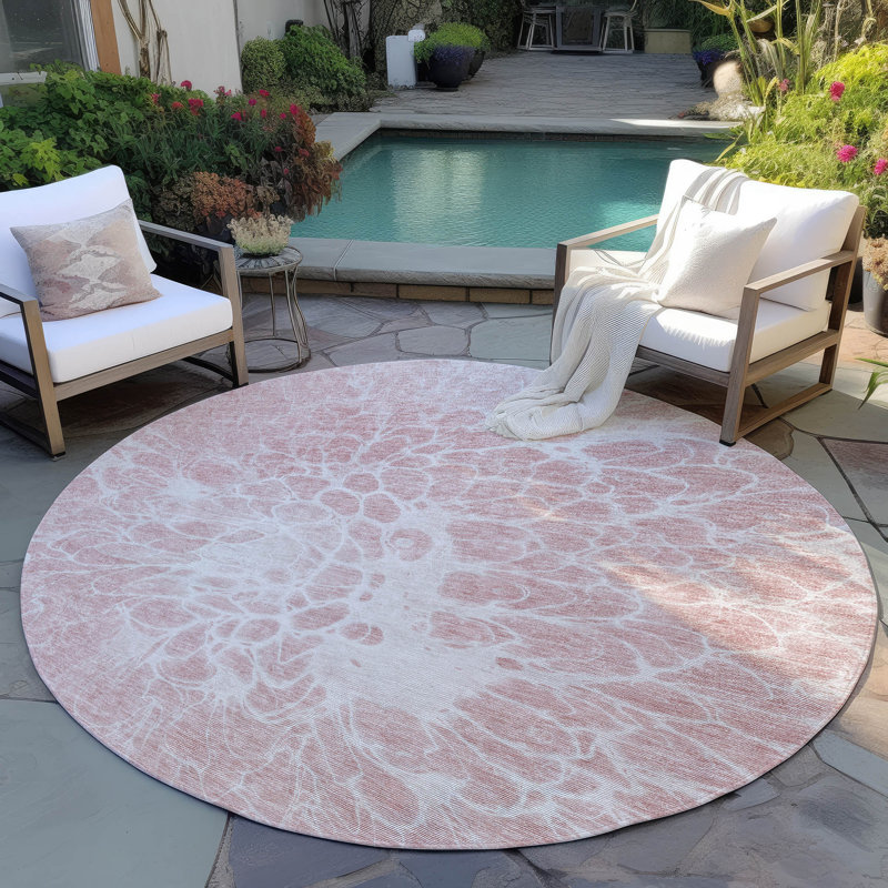 Tapis intérieur / extérieur Arevalo, Rond 8 pi