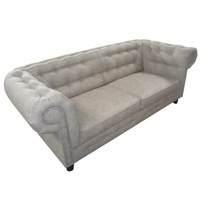Meryl 84.6"" Faux Leather Rolled Arm Sofa -  Darby Home Co, 3ADF6638C2BB48D585A88FDD6D047620