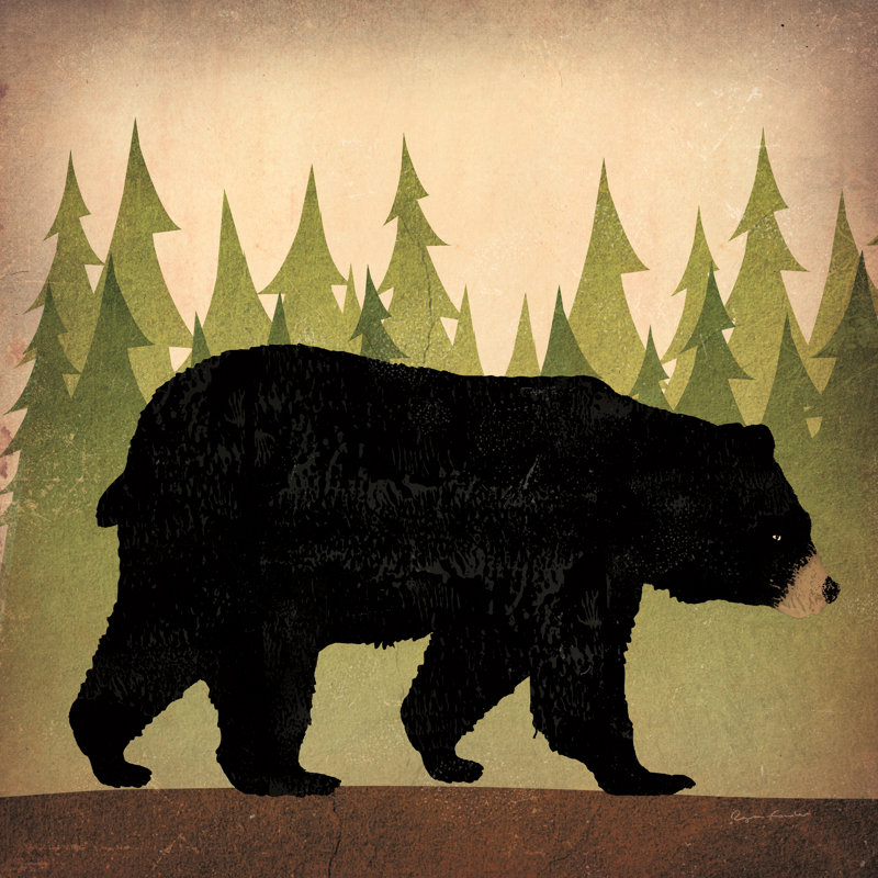 «Take A Hike Bear» sans mots, H 30 po x l 30 po