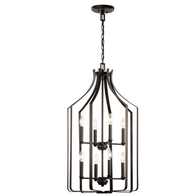 8 - Light Lantern Geometric Chandelier