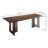 Lizann Walnut Solid Wood Top Dining Table-1590299716