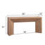 Console 62 po - Table d'entrée moderne en bois d'ingénierie