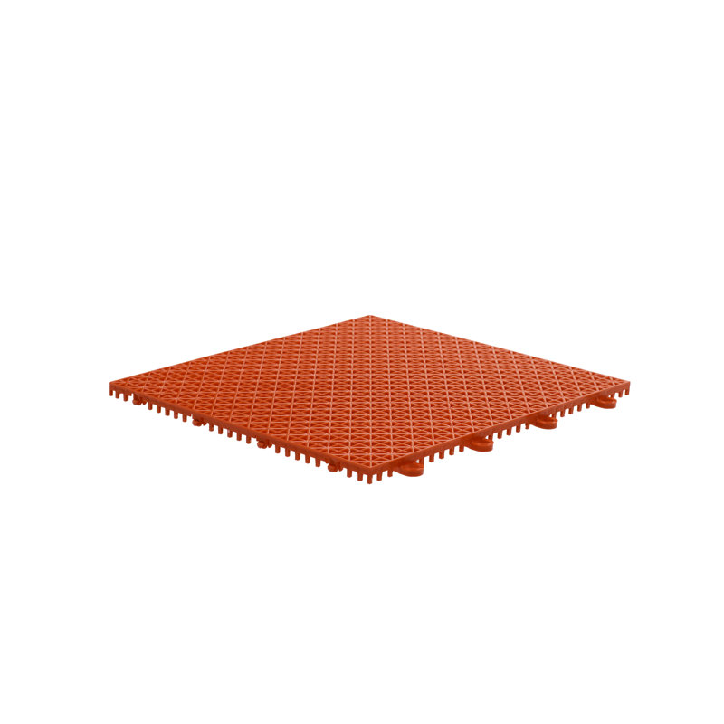 Carreaux de sol intérieur / extérieur à verrouillage Quix Tile, Rouge flamboyant