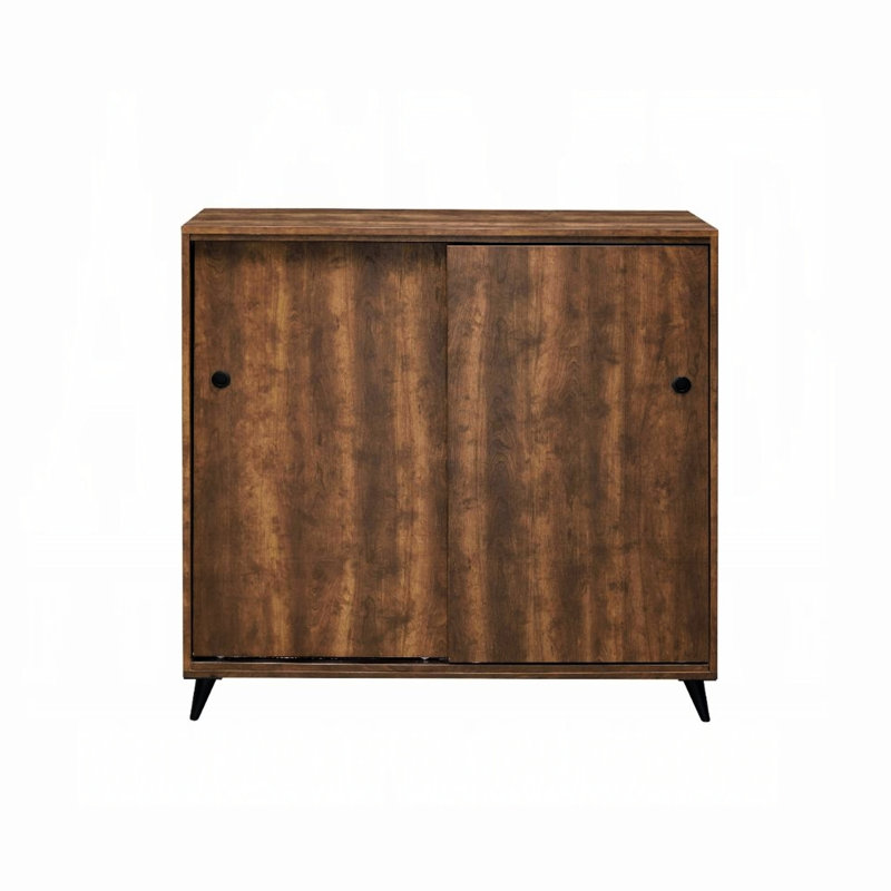 Armoire à chaussures en chêne avec portes coulissantes pour un rangement soigné et élégant