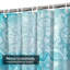 Rideau de douche imperméable avec 12 crochets-387373516