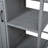 Outdoor Kitchen Island Prep Station with Stainless Top, Lockable Wheels & Storage (Grey)-129470431