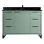 Meuble-lavabo sur pied simple avec plateau en pierre 48 po Gerzon-2070204297-2070204300