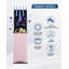 Poubelle à pédale 4 gallons / 15L en acier inoxydable - Couvercle à fermeture en douceur, pédale, seau intérieur amovible - Poubelle compacte de cuisine / salle de bain / bureau - Rose-132915027