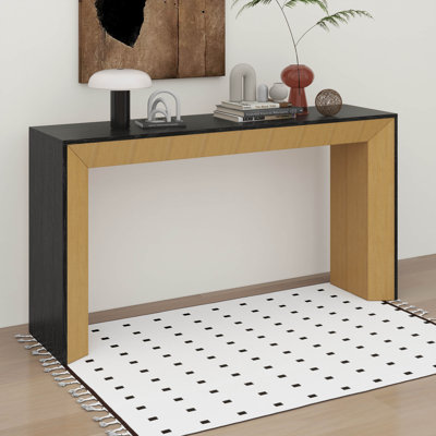 Grand console, canapé moderne en bois massif