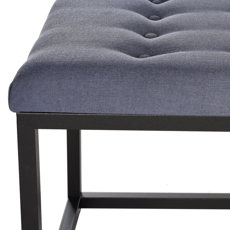 Banc recouverts de tissu d'ameublement, Marine