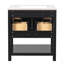 30'' Bathroom Vanity With Ceramic Sink Combo, Free Standing Single Vanity Set With 5 Drawers, Solid Wood Frame Bathroom Storage Cabinet-1467179004