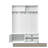 Cardarius Hall Tree 59'' Wide with Bench-1488604458
