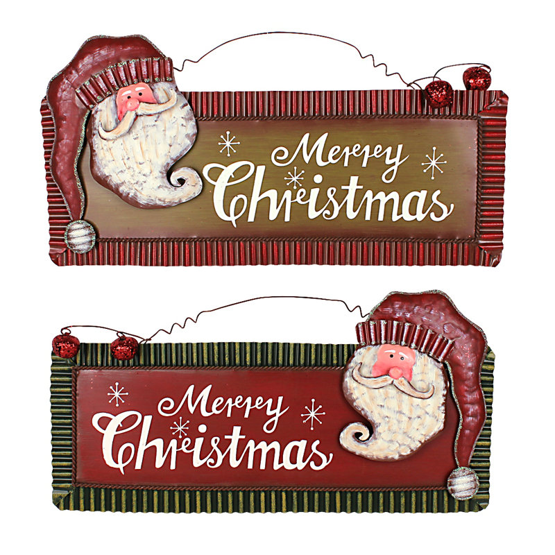 Ensemble de 2 enseignes fêtes noël noël
