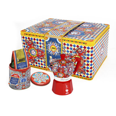 Bialetti Moka Dolce  Gabbana 3Cup  1 Irresistible Coffee Tin Gift Set
