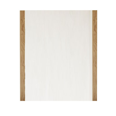 Miroir de commode Noe Ruby, placage de chêne brun naturel, rectangulaire 34 x 40
