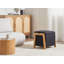 45cm Wide Square Solid Colour Pouffe Ottoman with Storage-1935768725