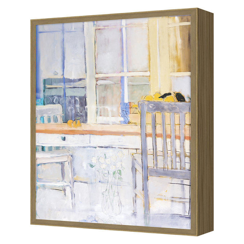 Our Front Porch Print by Stephen Dinsmore, 30" H x 24" W x 2.38" D, Oak