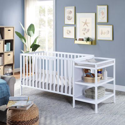 Palmer 3-in-1 Convertible Crib and Changer Combo -  Suite Bebe, 25101-WH