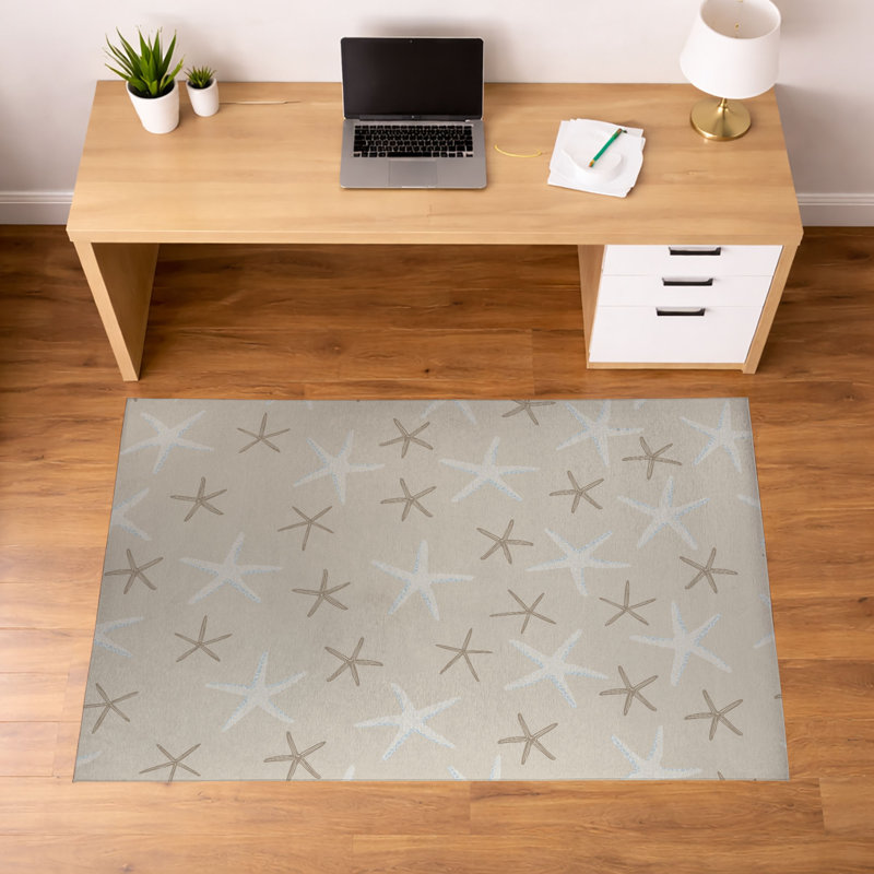Tapis de bureau léger et antidérapant Starfish, L 60 po x P 36 po, Sable