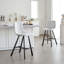 Tabouret de bar en tissu texturé Modern