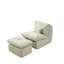 Méridienne compressée confortable avec repose-pieds, idéale pour diverses pièces-420507590
