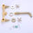 Wall Mounted Optional 2-handle Bathroom Faucet-59270064