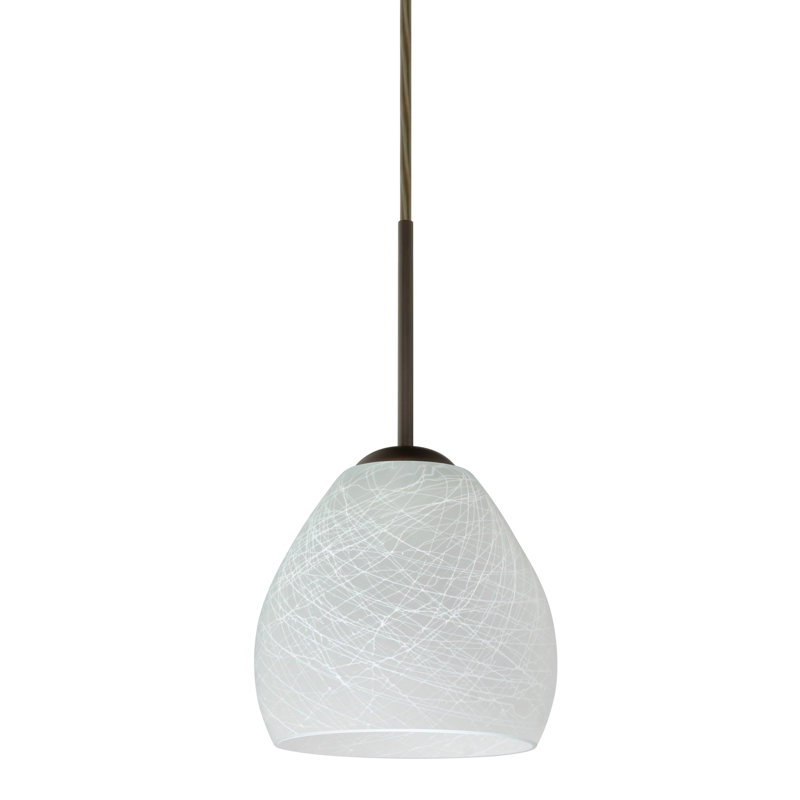Eynesil 1 - Light Single Pendant, Bronze, Opal Matte, Xenon or Incandescent