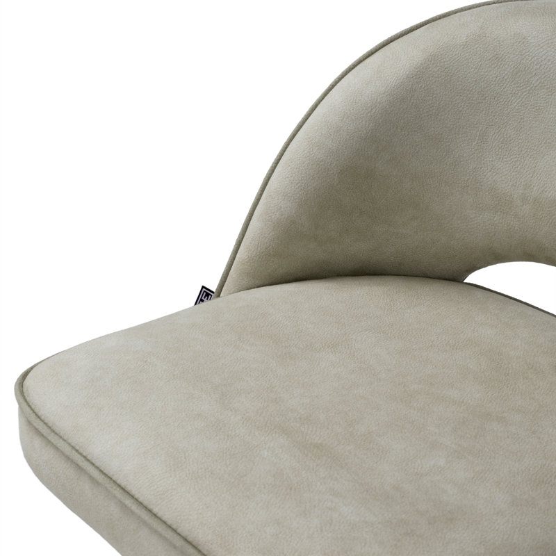Cliff Upholstered Stool with Metal Frame, Counter Stool (27.17" Seat Height)