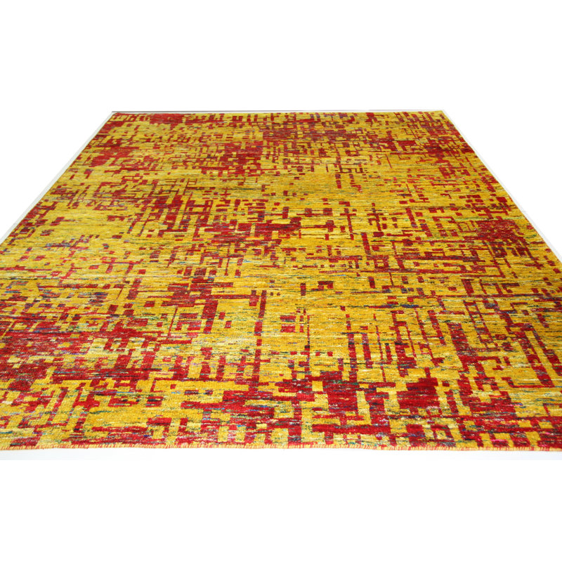 Grunge One-of-a-Kind 8'7" X 12' New Age Viscose Area Rug in