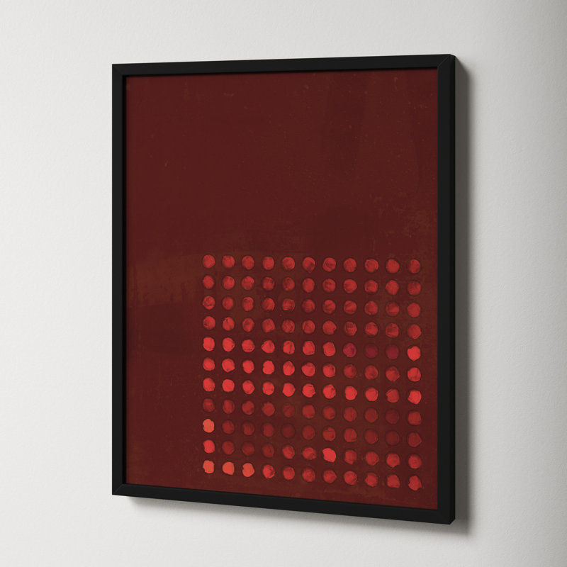 Circles In Squares 7 by Jacques Pilon, 25" H x 20" W x 1.25" D, Black