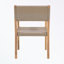 Ensemble de 2 chaises de patio à structure en bois avec dossier et siège en osier PE