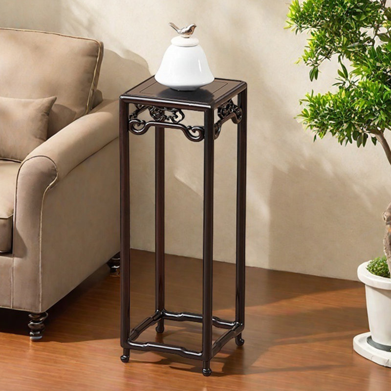 Flower rack solid wood rounded corner storage safe