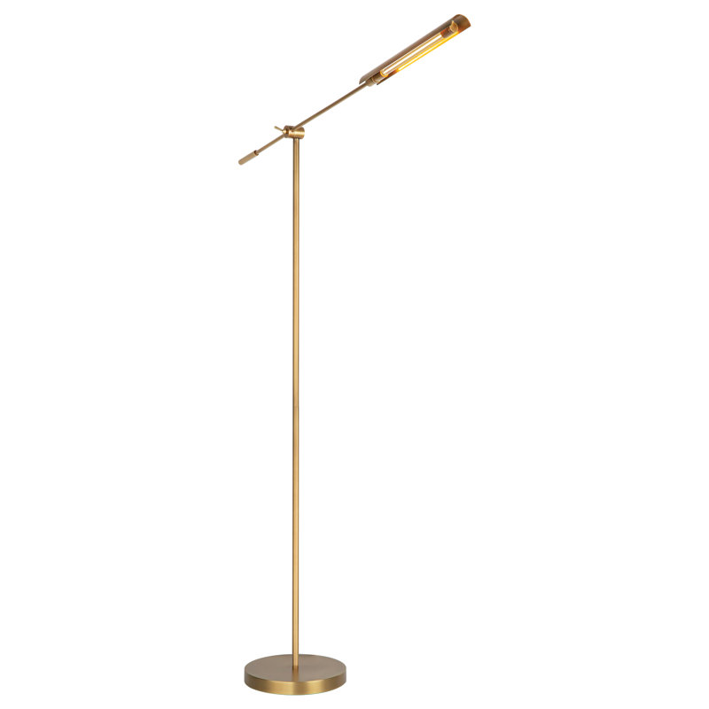 Astrid LED Floor Lamp, Vintage Brass