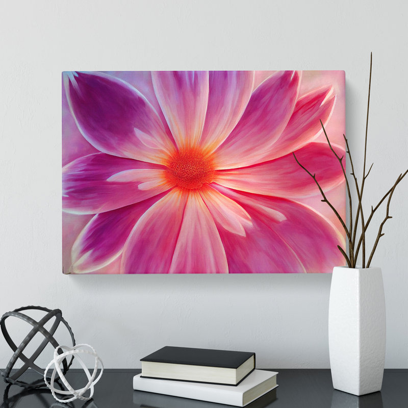 Daisy Flower - Wrapped Canvas Print, 35cm H x 50cm W x 3cm D