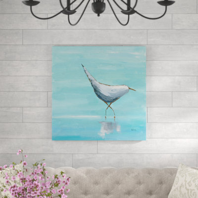 Egret I by Phyllis Adams - Wrapped Canvas Painting