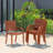 Triche 8 - Person Wood Patio Dining Set with Extendable Square Table