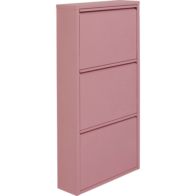 Shoe Container Caruso for 6 Pair of Shoes, Pink