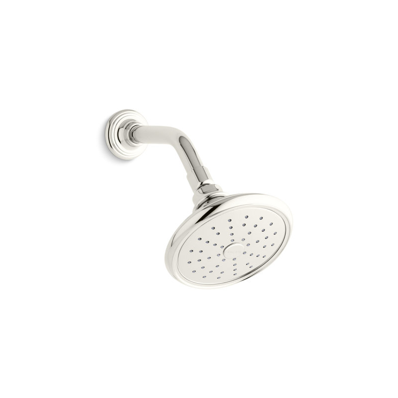 Bellis® Air-Induction Showerhead with Arm, Nickel Silver